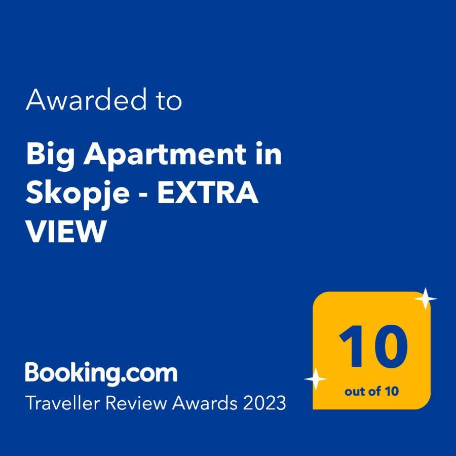 Big Apartment With Private Parking - Extra View Üsküp Dış mekan fotoğraf